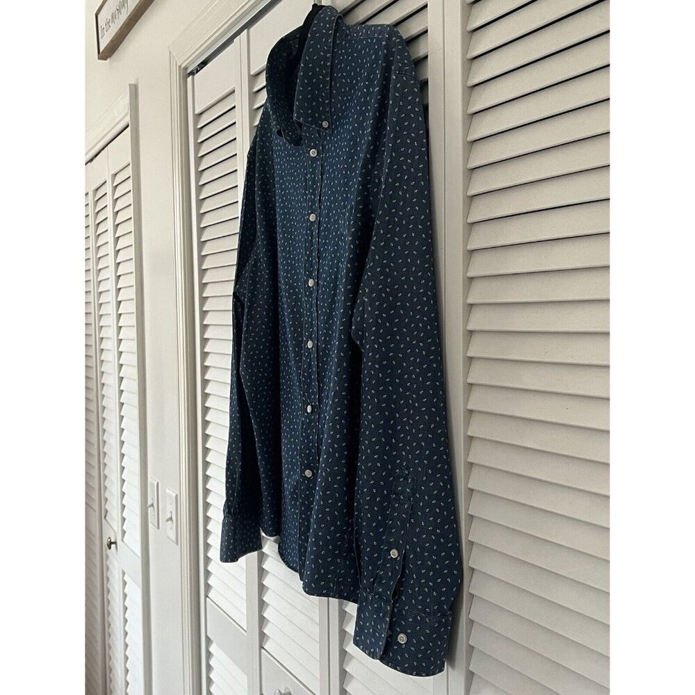 Lauren Ralph Lauren Button Up Shirt Adult XXL Blue Long Sleeve Mens - Picture 3 of 5